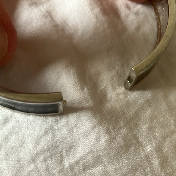 Black & Silver tone stretch bracelets- “J” & “K” initials- set of 2 - Picture 7 of 16